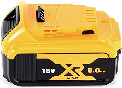 DEWALT DCB184-XJ XR Lithium-Ion Battery, 5Ah, 18V, 20cm x 20cm x 20cm, Pack of 2