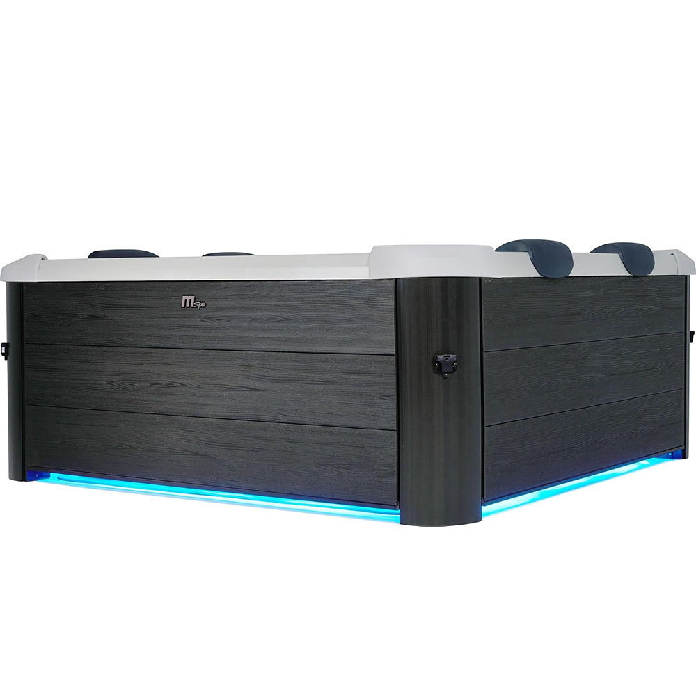 MSpa Oslo Hot Tub with Wi-Fi Control LED Lighting Hydrotherapy Jets and Cover Included