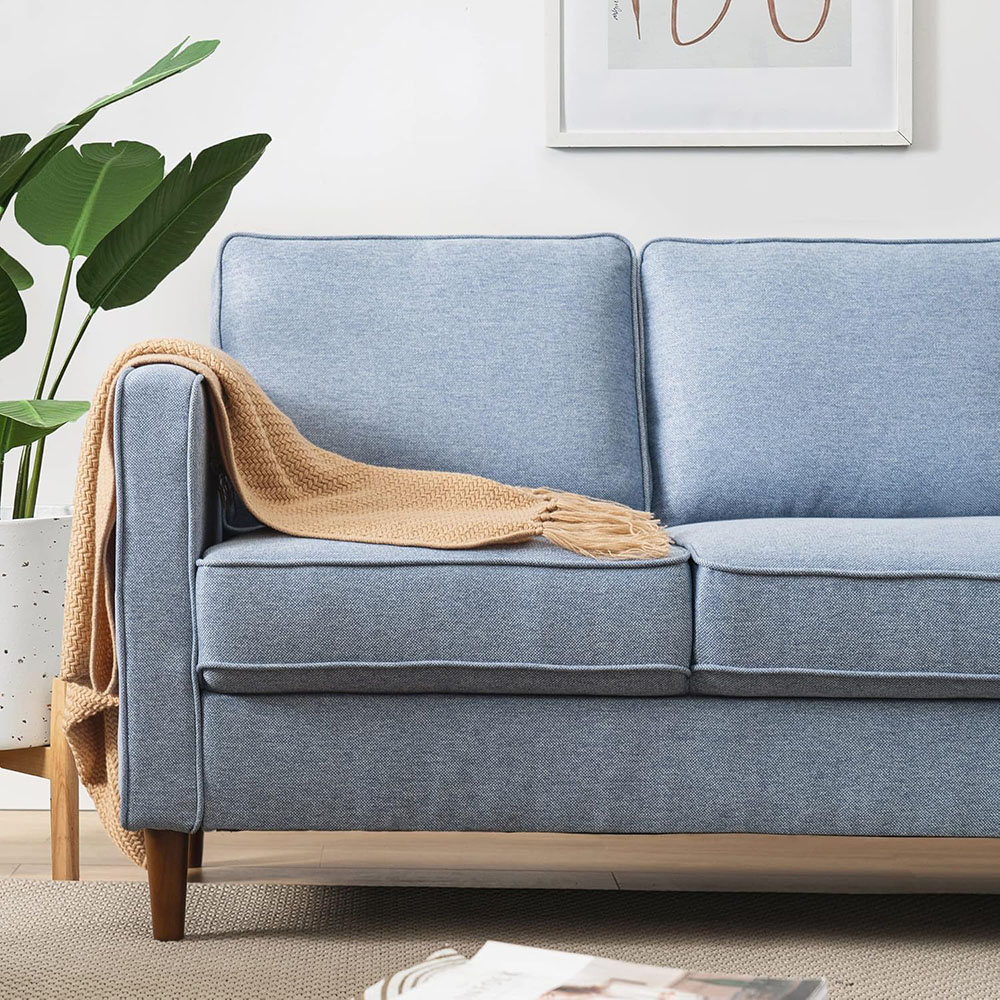 Mellow HANA Modern Linen Fabric Loveseat
