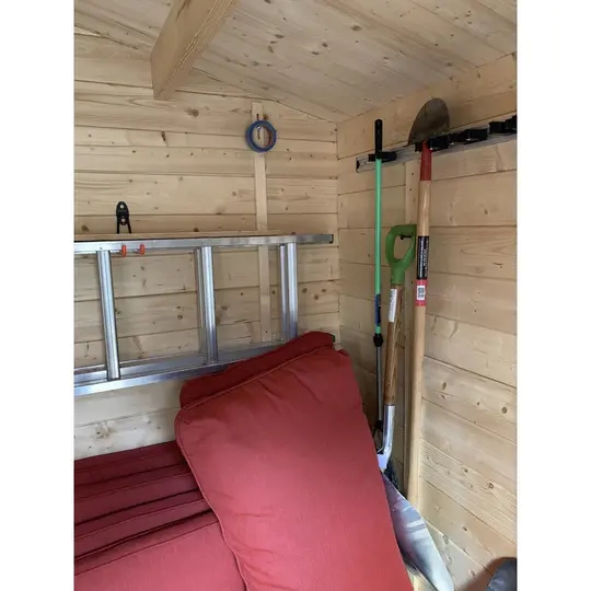 【Storage shed】Shiba 8 ft. W x 8 ft. D Solid Wood Storage Shed