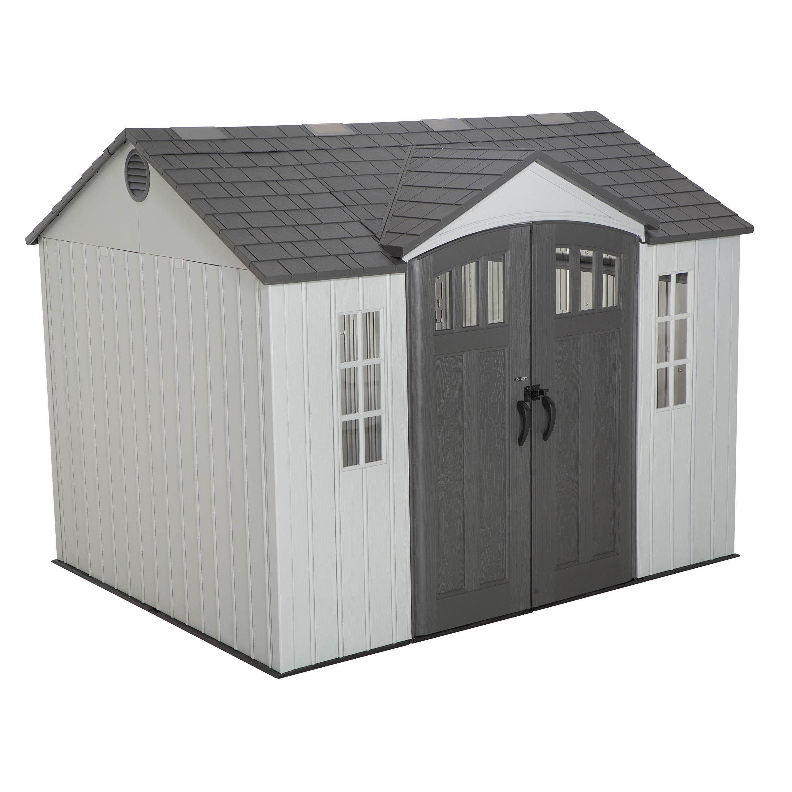 10 x 8 Ft. Outdoor Storage Shed, Gray